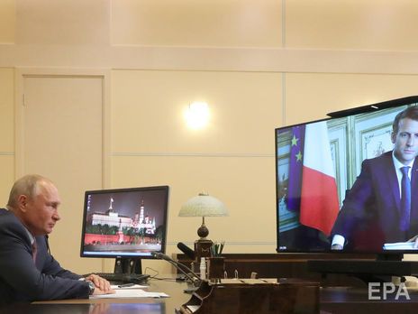 Путин с Макроном обсудили ситуацию на Донбассе 