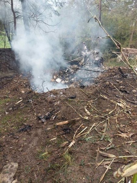 В Сербии во дворе дома потерпел крушение истребитель МиГ-21