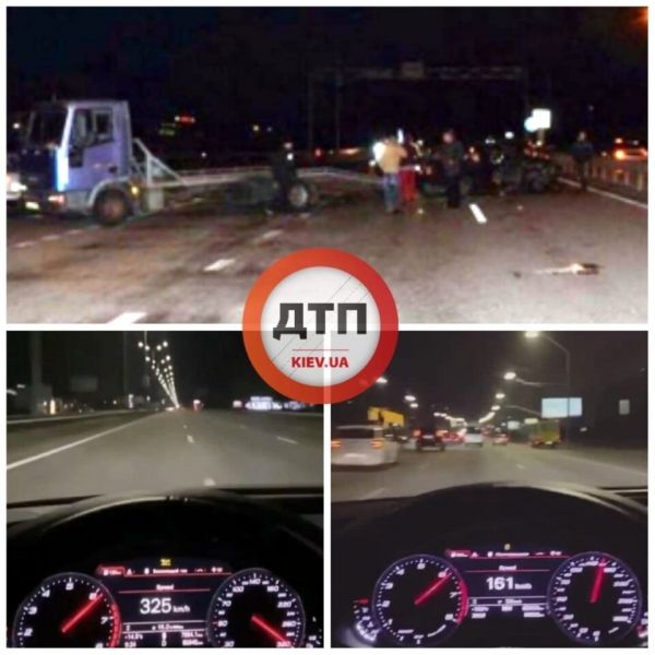В Киеве водитель попал в ДТП на скорости 325 километров в час