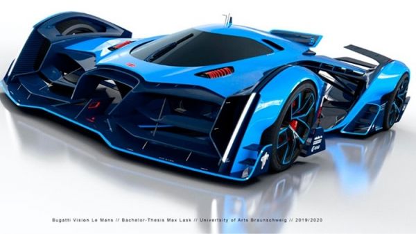 Bugatti заинтриговали дизайном нового гиперкара