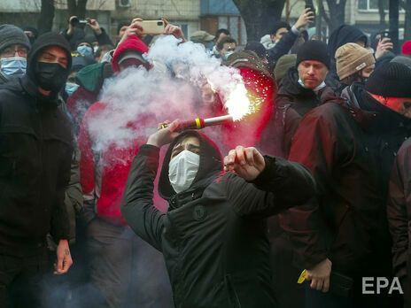 В Киеве завершилась акция протеста в поддержку Стерненко. В полиции рассказали, были ли нарушения