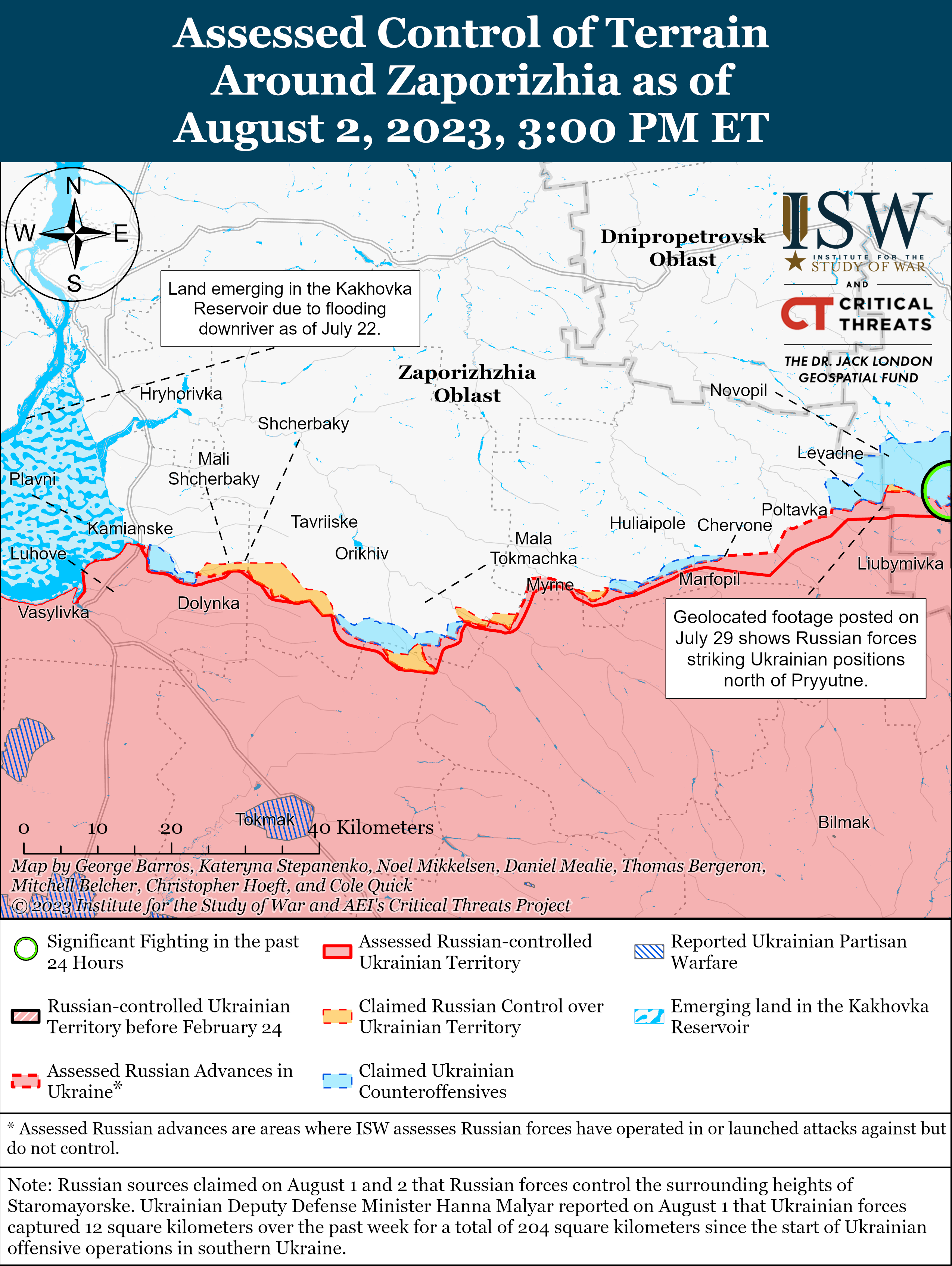 Біля Кліщіївки точаться позиційні бої: карти ISW