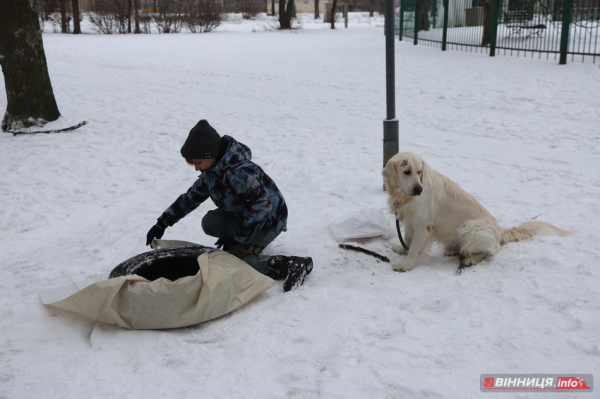 Гірки, санчата й дитячий сміх: фоторепортаж у Вінниці