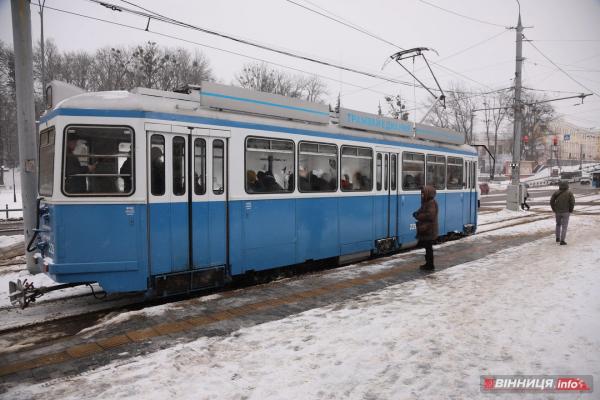 У Вінниці трамваї не їдуть по Соборній через відсутність електрики