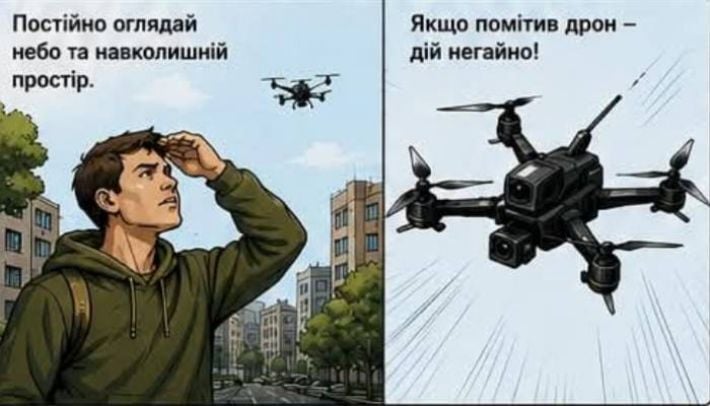 Как действовать при угрозе атак FPV-дронов: правила безопасности для жителей Запорожья (фото)