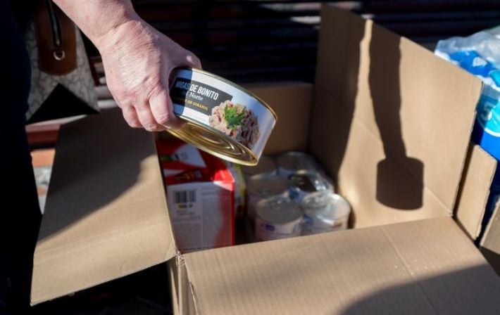 В оккупированные Олешки дронами доставили около 4 тонн продуктов для гражданского населения